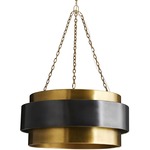 Nolan Large Pendant - Antique Brass