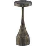 Luca Drinks Table - Vintage Brass