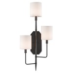 Knowsley Wall Sconce - Oil Rubbed Bronze / Off White