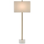 Felix Table Lamp - Antique Brass / Off White