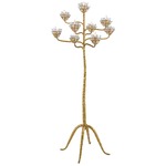 Agave Americana Floor Lamp - Dark Gold Leaf