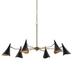 Library Chandelier - Antique Brass / Oil Rubbed Bronze