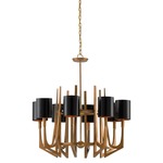 Umberto Chandelier - Brass / Black