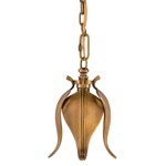 Iota Pendant - Antique Brass