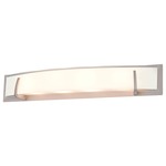Hyperion Bathroom Vanity Light - Buffed Nickel / Opal