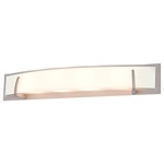 Hyperion Bathroom Vanity Light - Buffed Nickel / Opal