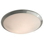 Essex Flush Mount Ceiling/Wall Light - Chrome / Opal