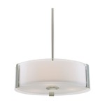 Zurich Pendant - Satin Nickel / Opal / Clear