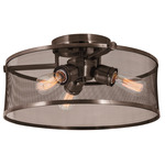 Gastown Semi Flush Ceiling Light - Graphite