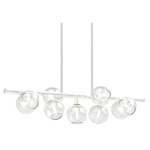 Ocean Drive Linear Pendant - Chrome / Clear