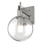 Courcelette Wall Sconce - Chrome / Clear