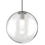 Courcelette Mini Pendant - Chrome / Clear