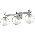 Courcelette Bathroom Vanity Light - Chrome / Clear