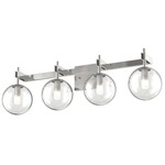 Courcelette Bathroom Vanity Light - Chrome / Clear