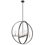 Mont Royal Pendant - Satin Nickel / Graphite / Clear