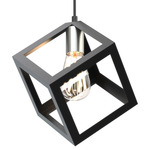 Polygon Mini Pendant - Graphite / Satin Nickel