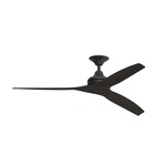 Spitfire Indoor / Outdoor Ceiling Fan - Black / Dark Walnut