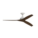 Spitfire Indoor / Outdoor Ceiling Fan - Matte White / Whiskey