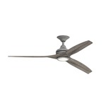 Spitfire Indoor / Outdoor Ceiling Fan with Light - Galvanized / Weathered