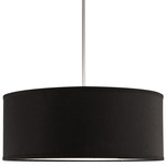 Gregory Pendant - Black Textured Fabric / Opal