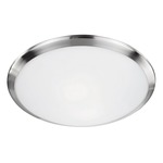 Malta Ceiling Light Fixture - Chrome / White Opal