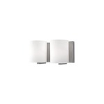 Bridgewater Bathroom Vanity Light - Brushed Nickel / White Opal