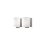 Bridgewater Bathroom Vanity Light - Brushed Nickel / White Opal