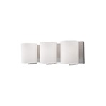 Bridgewater Bathroom Vanity Light - Chrome / White Opal