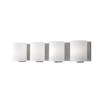 Bridgewater Bathroom Vanity Light - Brushed Nickel / White Opal