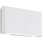 Slate Outdoor Wall Sconce - White / Frosted