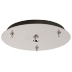 Multi Port Round Canopy - Brushed Nickel