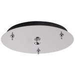 Multi Port Round Canopy - Chrome