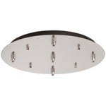 Multi Port Round Canopy - Brushed Nickel