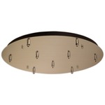 Multi Port Round Canopy - Brushed Gold