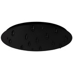 Multi Port Round Canopy - Black