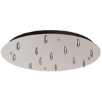 Multi Port Round Canopy - Brushed Nickel