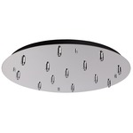 Multi Port Round Canopy - Chrome