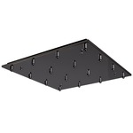 Multi-Light 16-Port Square Canopy - Black Chrome