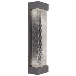 Moondew Outdoor Wall Light - Graphite / Clear