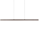 Vega Linear Pendant - Black / Frosted