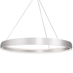 Halo Pendant - Brushed Silver