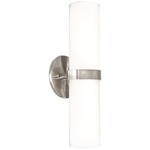 Milano LED Wall Sconce - Brushed Nickel / White Opal