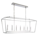 Linear Cage Pendant - Polished Nickel