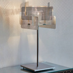 Cube Table Lamp - Stainless Steel