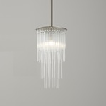 GS Pendant - Polished Nickel / Clear