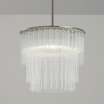 GS 300 Pendant - Brushed Nickel / Clear
