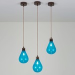 Cintola Pendant - Satin Bronze / Turquoise