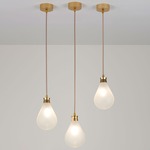 Cintola Pendant - Satin Gold / Frosted