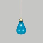 Cintola Pendant - Satin Gold / Turquoise