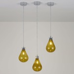 Cintola Pendant - Polished Aluminum / Olive